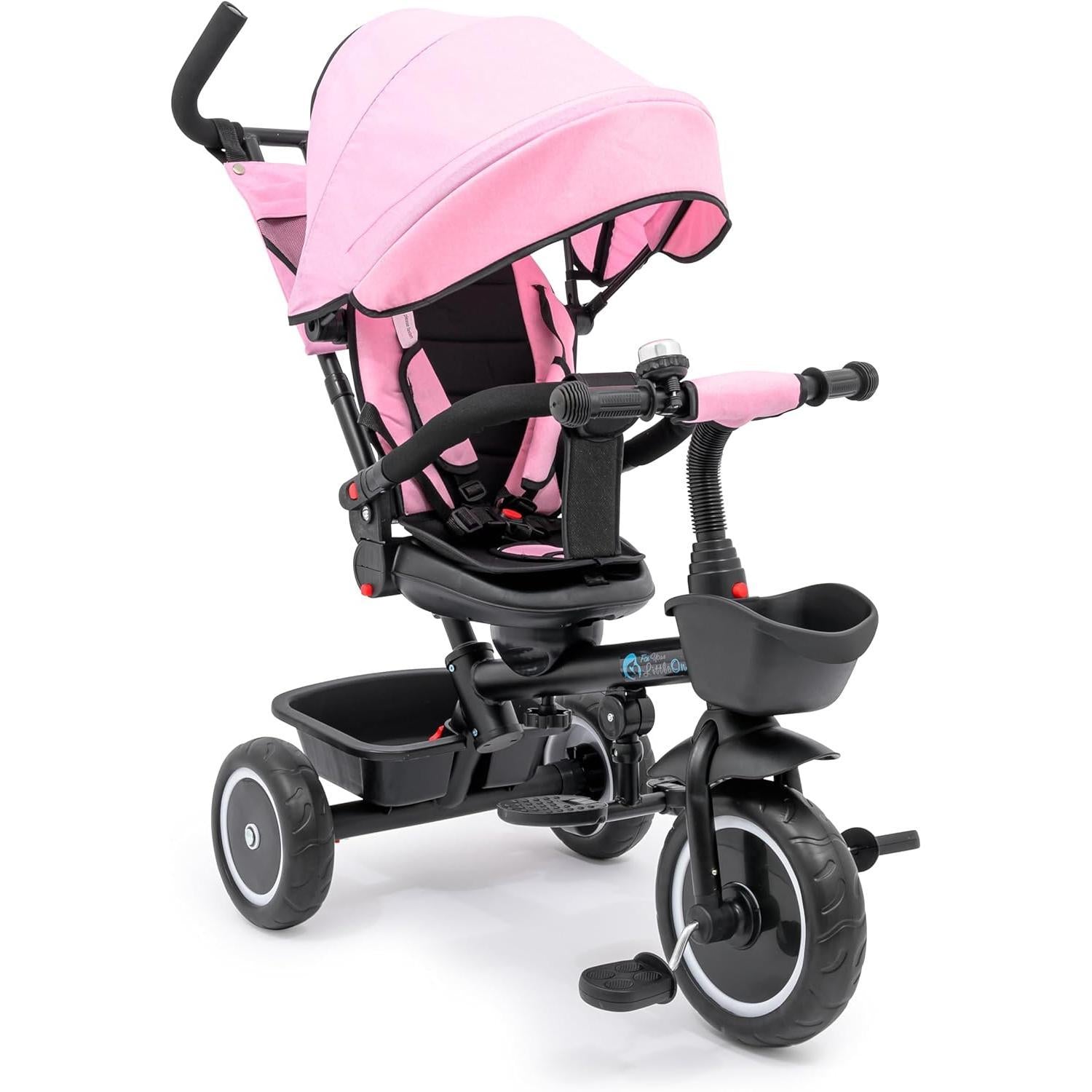 【NS】Foryourlittleone Trike V3 Tricycle Baby Push with Parent Handle Bike 9 Months to 5 Years | For-Your-Little-One Trike with Parent Handle, Multi-Functional Tricycle