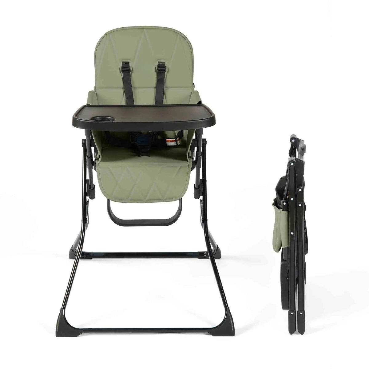 Ultra‑Slim Flip‑Fold Highchair with Super‑Quick Compact Fold, Removable Tray & Wipe‑Clean Cover, 5‑Point Harness, and Footrest – The Perfect Space‑Saving Dining Seat for Babies up to 15kg