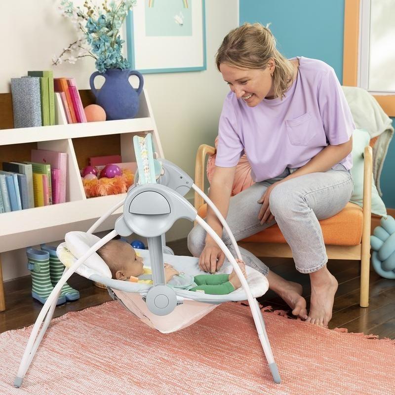 Automatic Baby Swing - Portable & Compact with Soothing Music for Newborns and Infants [Plus A Free Gift]