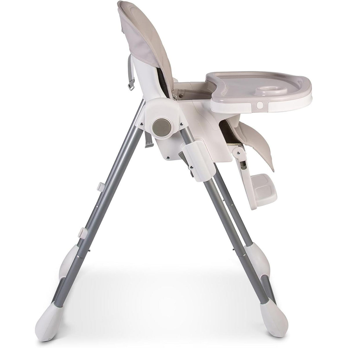 【NS】Feed Me Lolo Luxury Six Height Adjustable Hi-Lo Highchair, Soft Grey/White