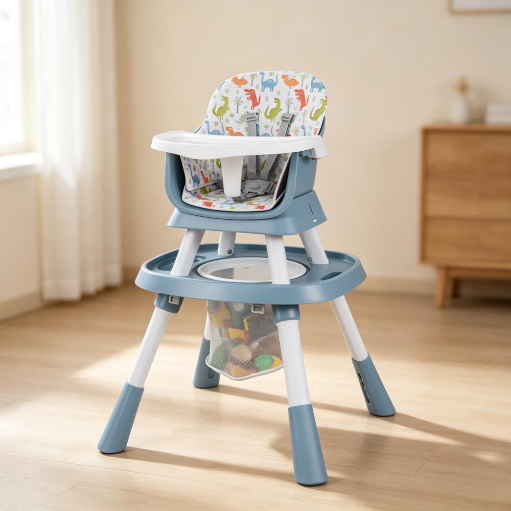 16-in-1 Convertible High Chair for Babies & Toddlers, 6-36 Months, with 5-Point Safety Harness, Removable Feeding Tray, Adjustable Tabletop, Sturdy Frame, Ideal Chair for Dining and Play [Plus A Free Gift]