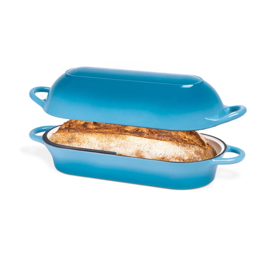 Multi-Color Rectangular Enamelled Cast Iron Pot, Non-Stick Dutch Oven, Oven Safe Loaf Pan, Ideal for Sourdough Bread Baking, Home Kitchen Baking & Daily Cooking