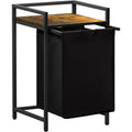 【NS】Laundry Hamper 2 Sections, 95 L Laundry Basket with Shelf and Double Pull-Out Removable Bags, Laundry Sorter for Laundry Room Bedroom Bathroom Dorm, Black