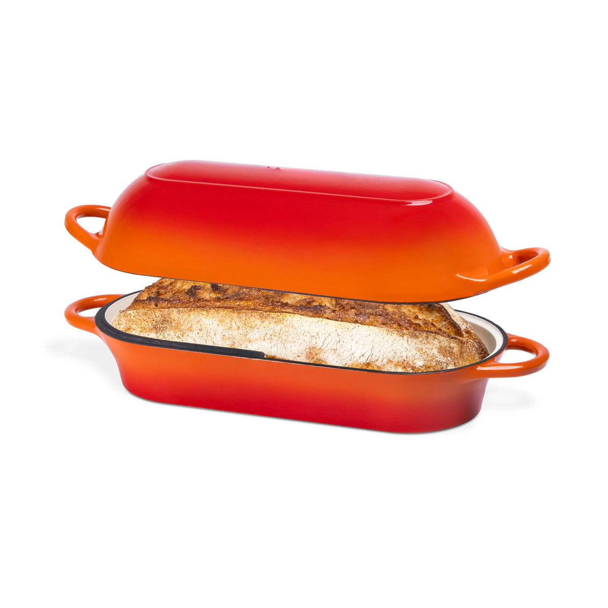 Multi-Color Rectangular Enamelled Cast Iron Pot, Non-Stick Dutch Oven, Oven Safe Loaf Pan, Ideal for Sourdough Bread Baking, Home Kitchen Baking & Daily Cooking