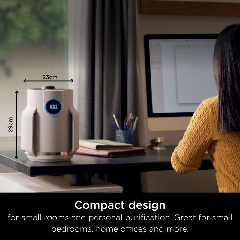 【NS】Air Purifier with HEPA Filter - 99.97% Allergen Removal for Dust, Pollen & Pet Dander, Covers 23sqm, Ultra Quiet with LED Display, Ideal for Home, Bedroom, Office [Plus A Free Gift]