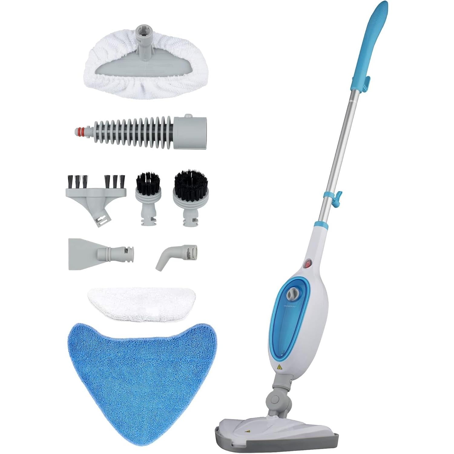 【NS】10-in-1 Multifunction Upright Steam Cleaner Mop | Kills 99.9% of Bacteria | Steamer For Cleaning Hard Floors, Carpets, Bathroom, Kitchen, Windows, Garments & Upholstery | 6m Power Cord