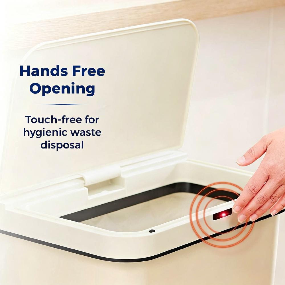 50L Battery-Operated Sensor Bin with Retainer Ring (not include batteries) [Plus A Free Gift]