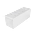`Foldable Storage Ottoman Bench, 110×38×38cm Water‑Resistant Cube Foot Rest with Large Storage Space, 300KG Max Static Load, Space‑Saving Storage Chest for Living Room, Bedroom, Entryway`