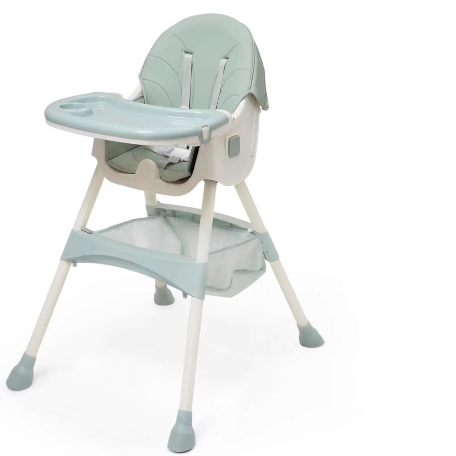 5 in 1 Convertible Baby High Chair, Foldable Portable Infant Chair with Adjustable Height and 3 Position Reclining Backrest, Sturdy Travel Friendly Toddler Seat [Plus A Free Gift]