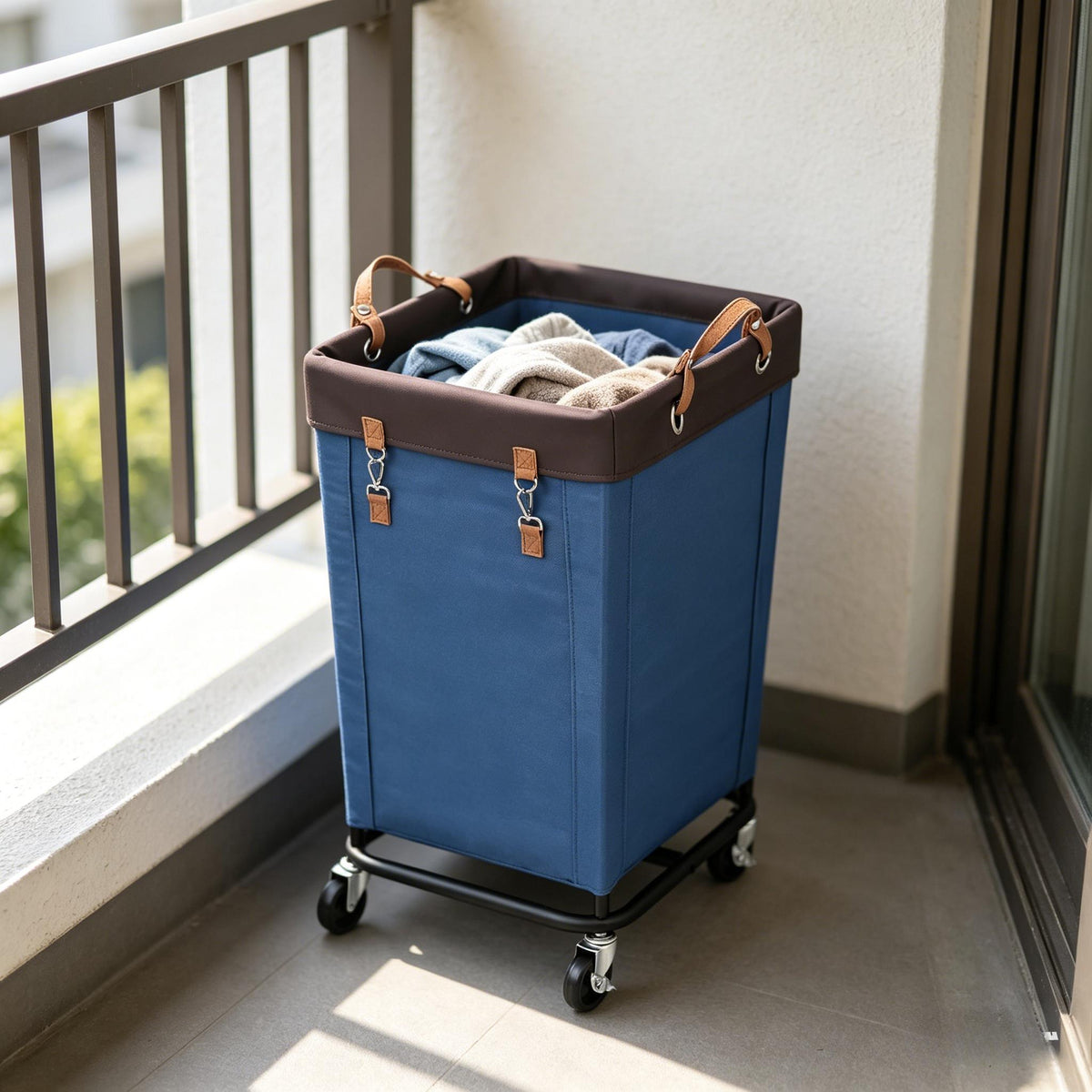 160L Rolling Laundry Hamper with Wheels, Heavy Duty Large Laundry Basket, Removable Fabric Liner Dirty Clothes Storage Cart for Home Dorm Hotel