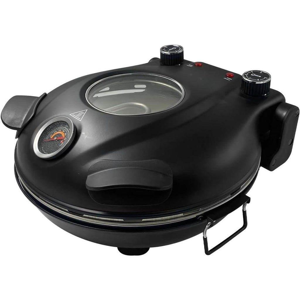 【NS】Electric Pizza Oven, 420°C, 1200 Watt, 5 Separately Adjustable Temperature Levels, 31 cm Flame Resistant Stone Plate