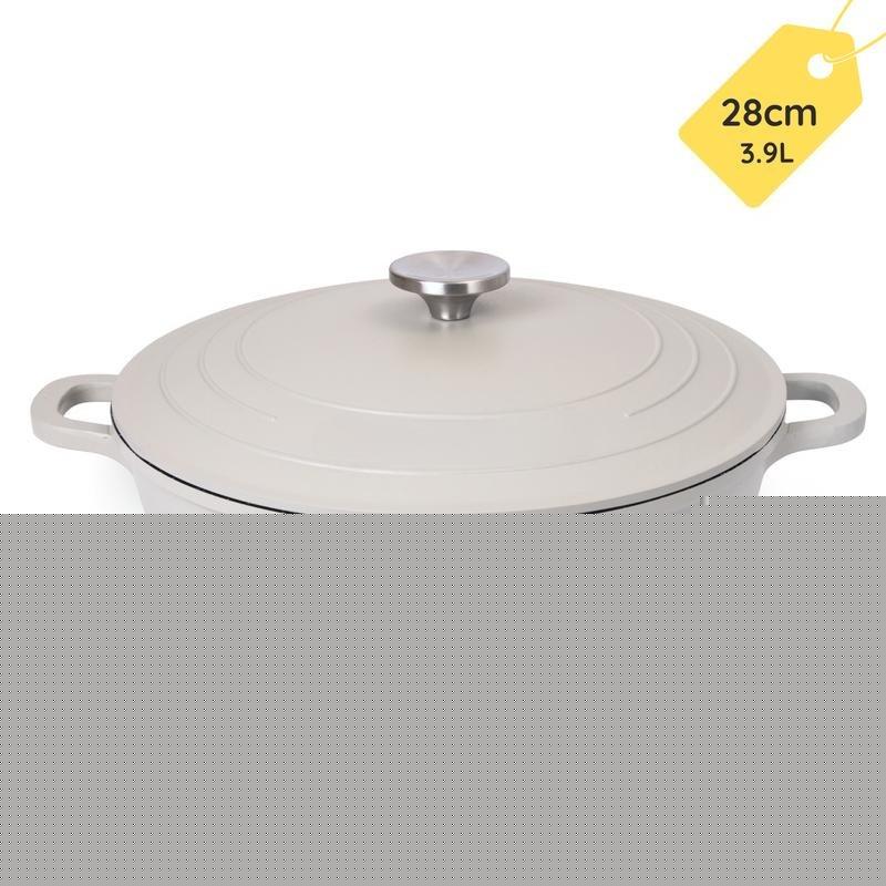 Aluminium Non Stick Casserole Dish with LidOven Proof Dutch Oven, Induction Safe Stockpot, Heat Resistant Cookware for Home Kitchen