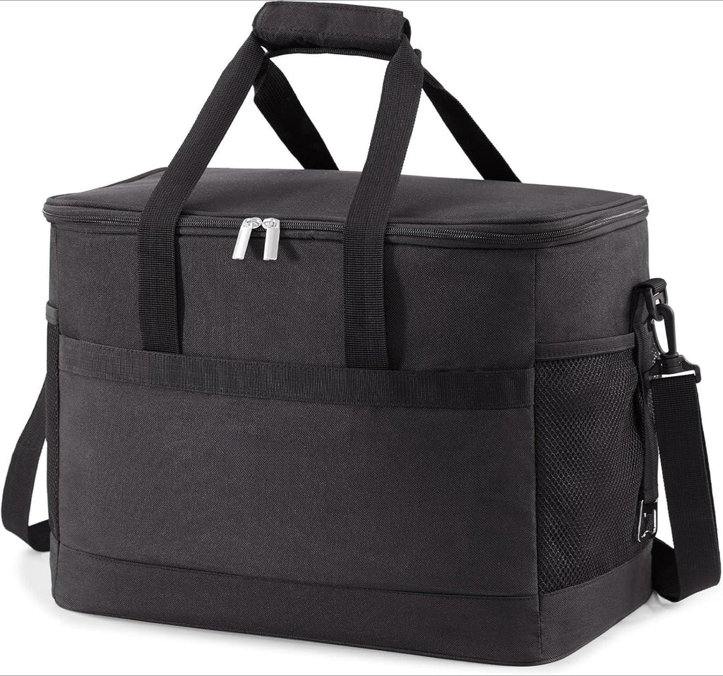 Soft Cooler Bag with Hard Liner, Large Insulated Picnic Lunch Bag Box Soft-Sided Cooling Bag for Camping/BBQ/Family Outdoor Activities
