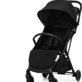 Lightweight Portable Baby Stroller, One-Hand Fold Travel Pushchair with Washable Seat Cover, 5-Point Safety Harness, Adjustable Canopy & Backrest & Footrest, Anti-Slip Brake Travel Buggy for Newborns 0–3 Years