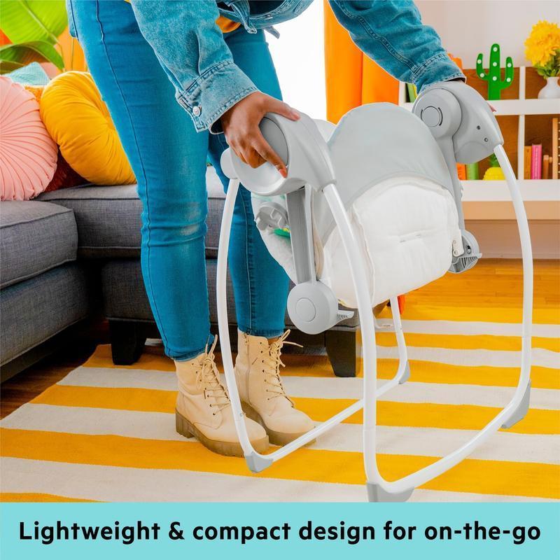 Automatic Baby Swing - Portable & Compact with Soothing Music for Newborns and Infants [Plus A Free Gift]