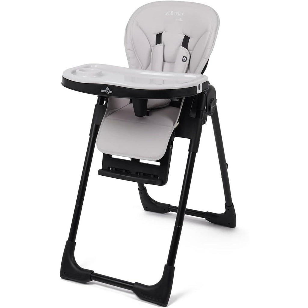Sit N Relax Highchair | From Birth to 3 Years (15kg) | Durable Design in Taupe & Black