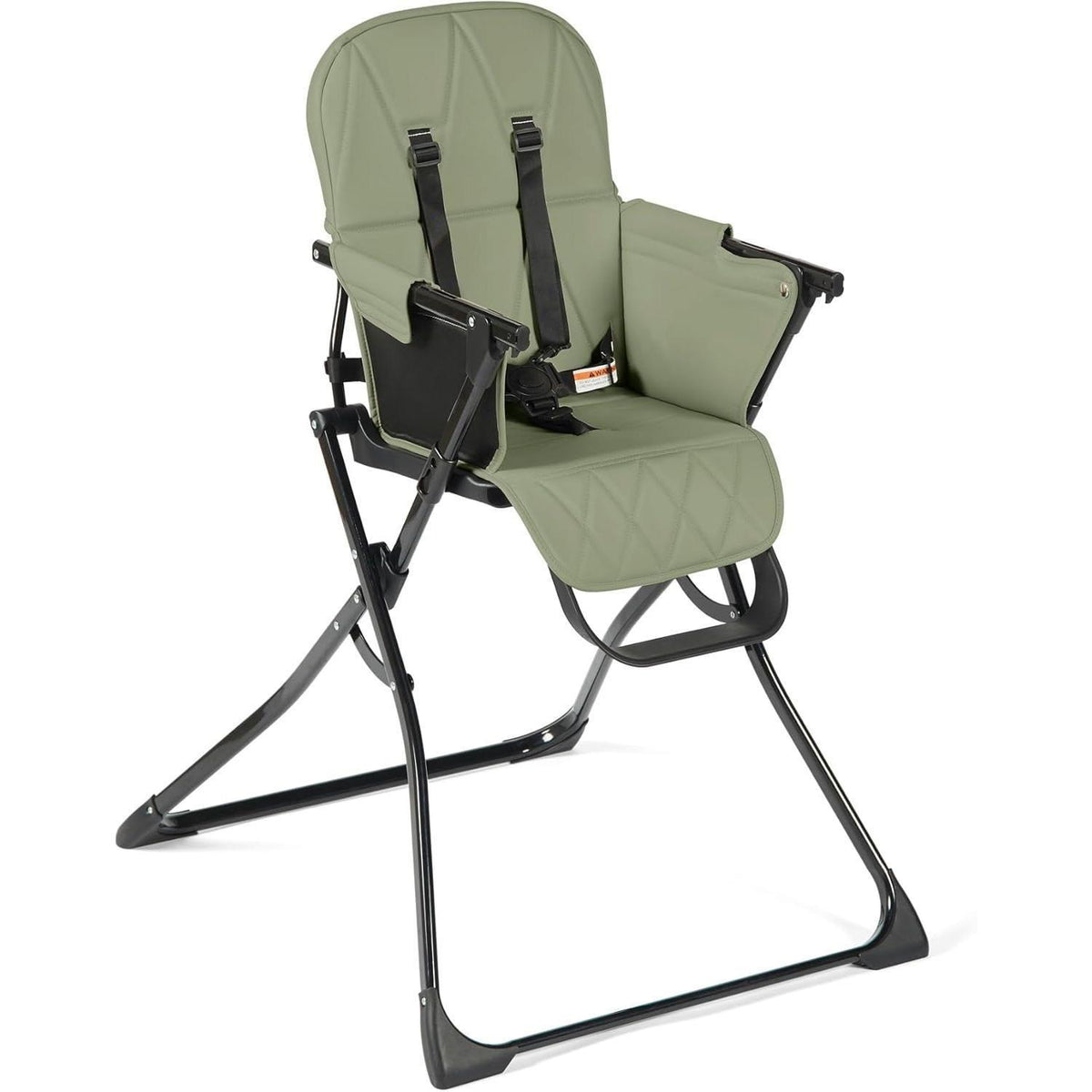 【NS】Flip Magic Fold Highchair (Sage Green) – Suitable from Sitting Up to 15kg, 5-Point Safety Harness, Removable Tray, Quick One-Hand Fold, Compact Slimline Design for Easy Storage