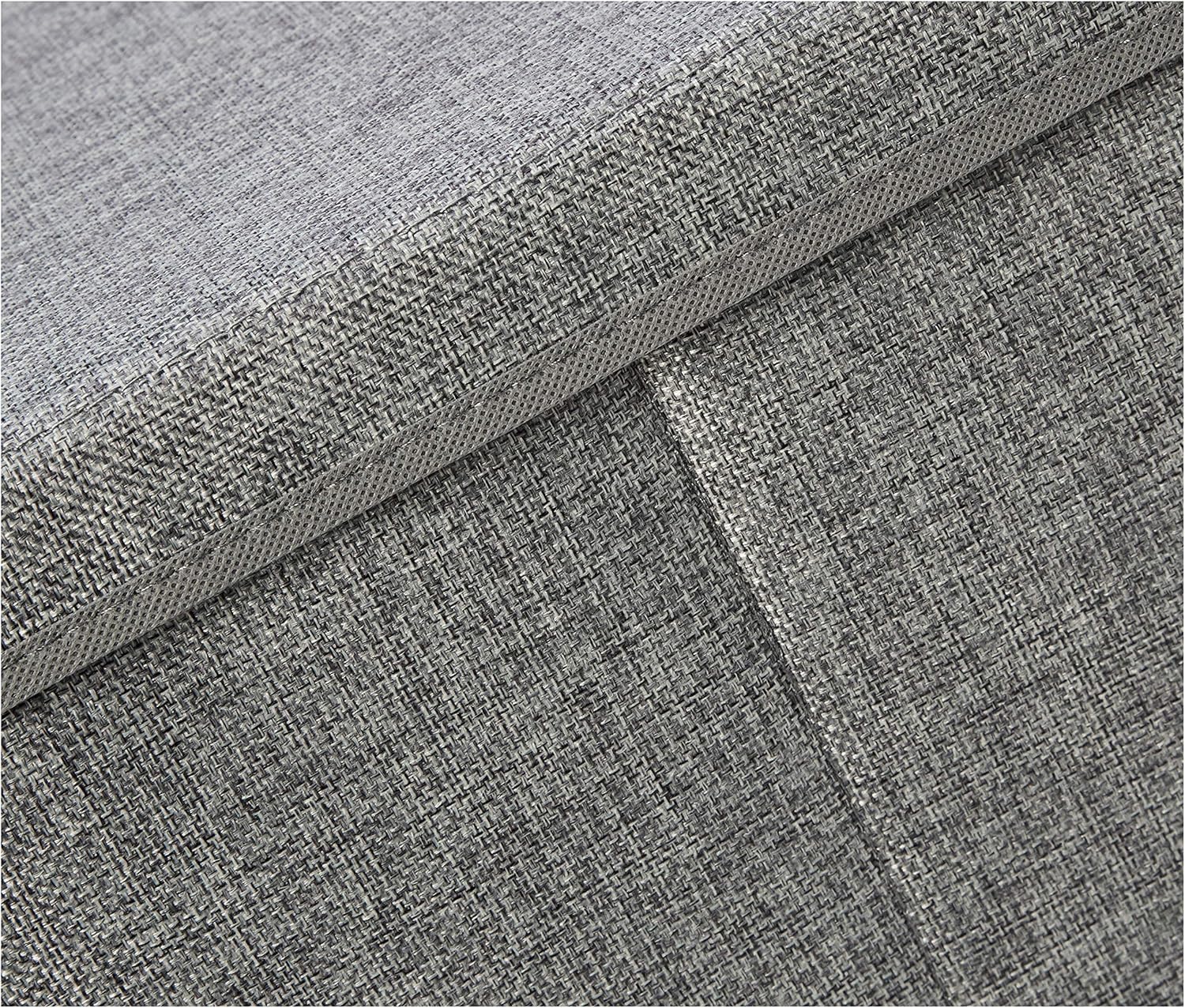 CZHMBM Premium Foldable Burlap Storage Cubes 2-Pack Stylish Grey for Organized Living 33x33x33cm Space-Saving & Versatile