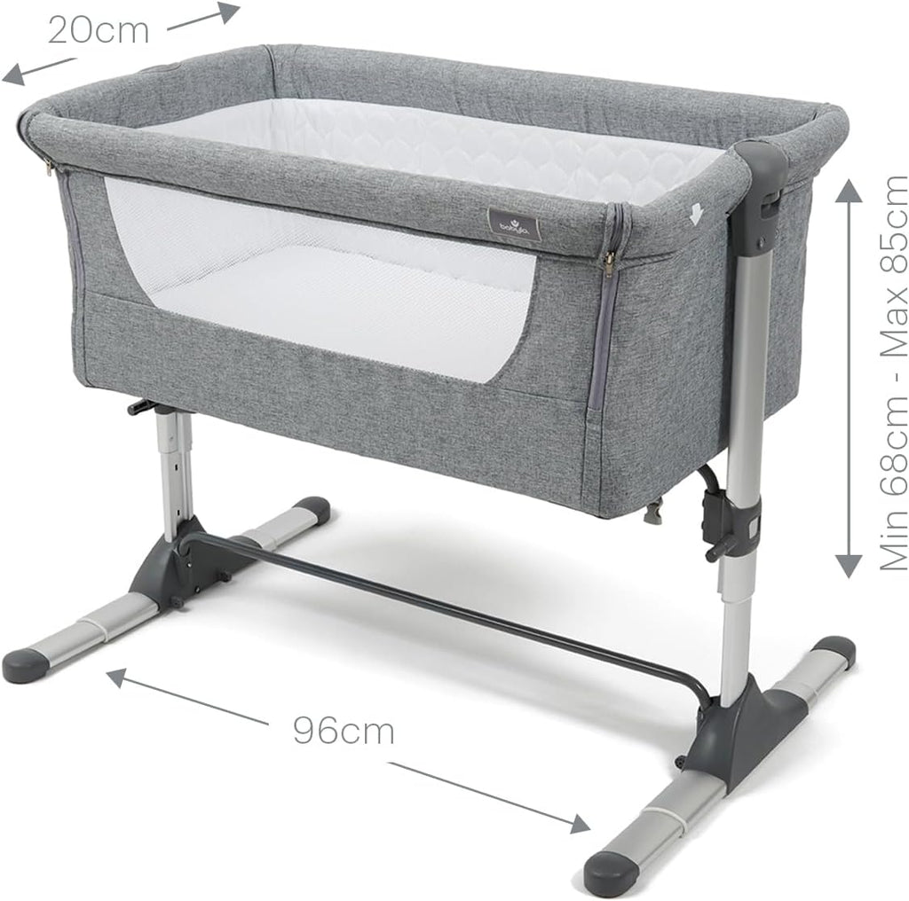 Babylo Snuggle Cuddle Co Sleeper, Slate Grey