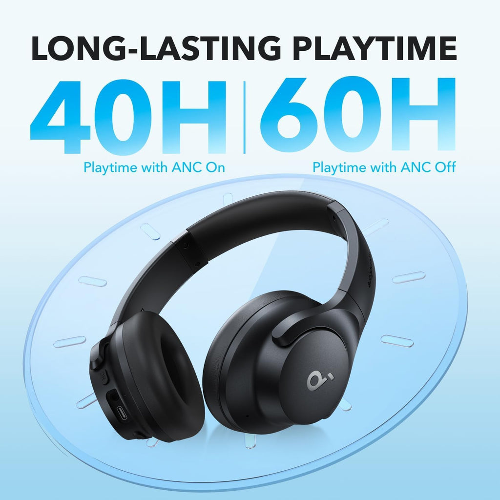VEN-soundcore Anker Q20i, Hybrid Active Noise Cancelling Foldable Headphones