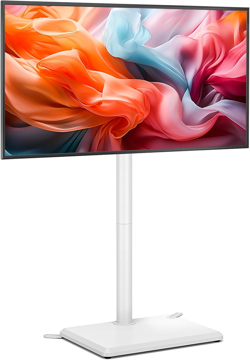 TVON TV Floor Stand for 32 to 60 inch TVs Tall TV Stand with Support Feet, Slim Corner TV Stand Height Adjustable Swivel TV Stands, Max VESA 400x400mm up to 40kg