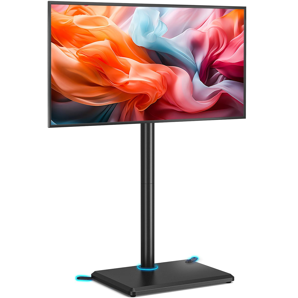TVON TV Floor Stand for 32 to 60 inch TVs Tall TV Stand with Support Feet, Slim Corner TV Stand Height Adjustable Swivel TV Stands, Max VESA 400x400mm up to 40kg