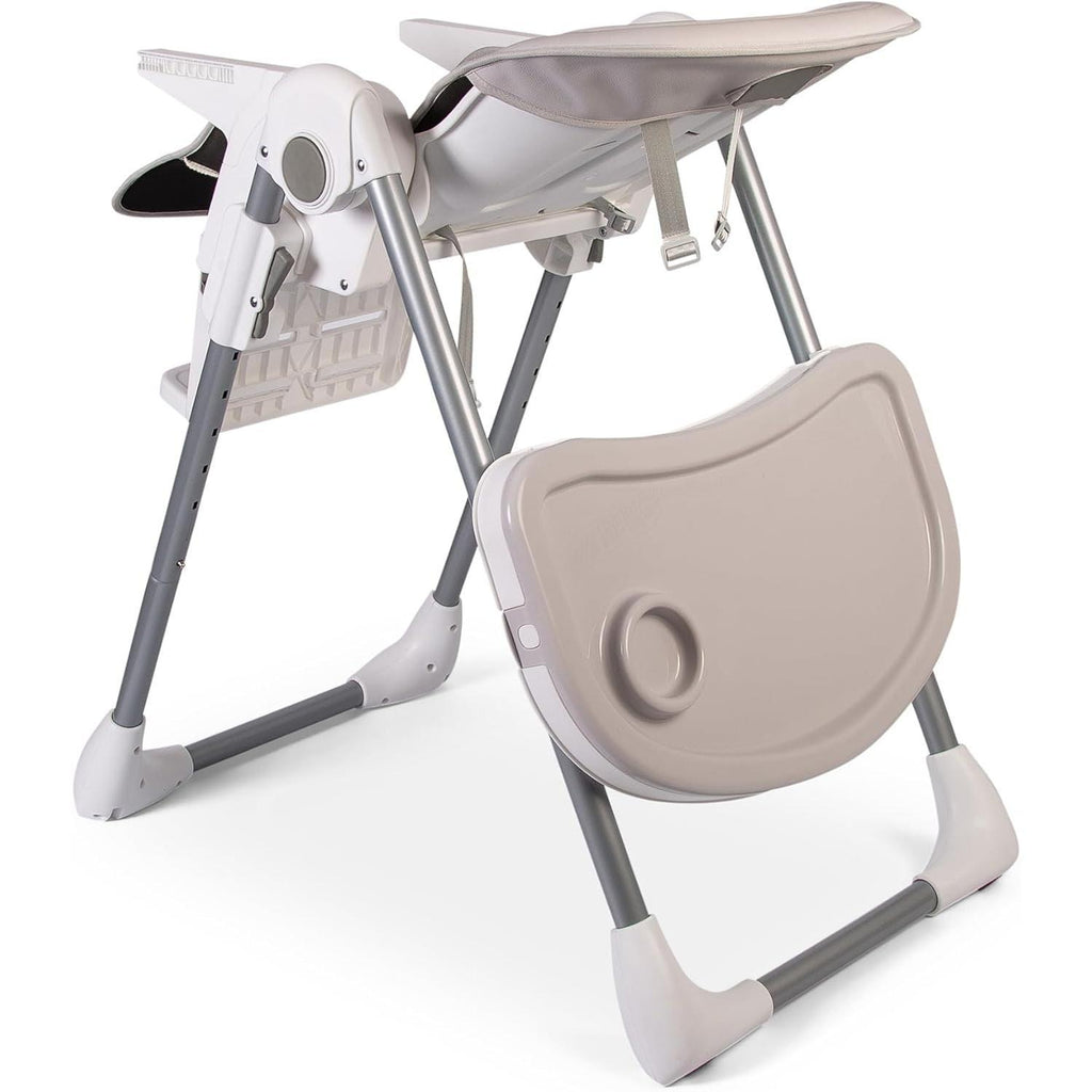 【NS】Feed Me Lolo Luxury Six Height Adjustable Hi-Lo Highchair, Soft Grey/White