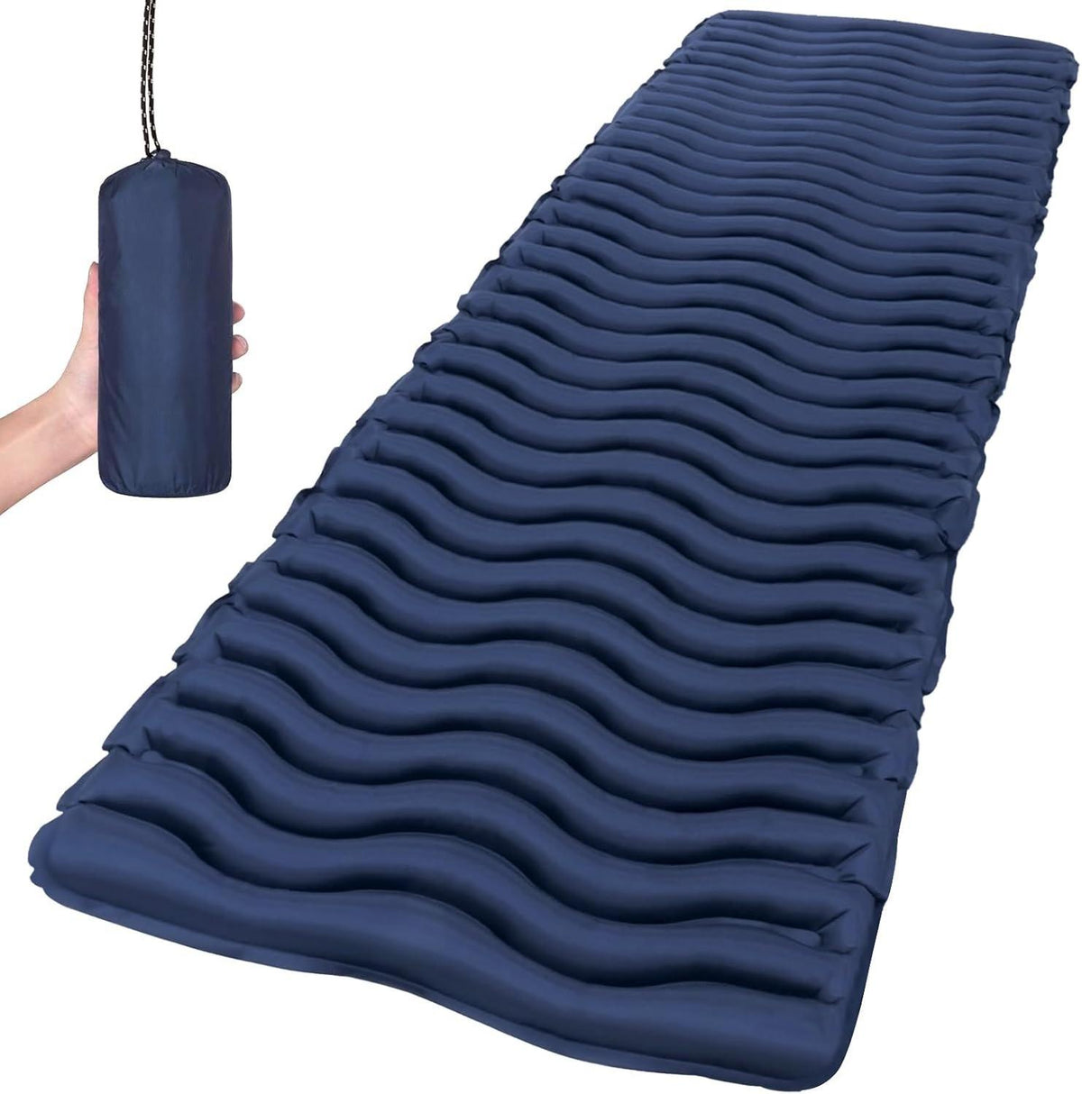 Ultralight Inflatable Sleeping Pad, Compact Portable Camping Air Mattress, Lightweight Waterproof Camping Mat for Backpacking, Hiking, Travel, Tent & Outdoor Camping
