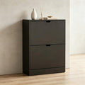 Slim Wooden Shoe Cabinet with 3 Flip Drawers, Dustproof Entryway Storage Unit, Space-Saving Hallway Organiser, Sustainable Furniture [Plus A Free Gift]