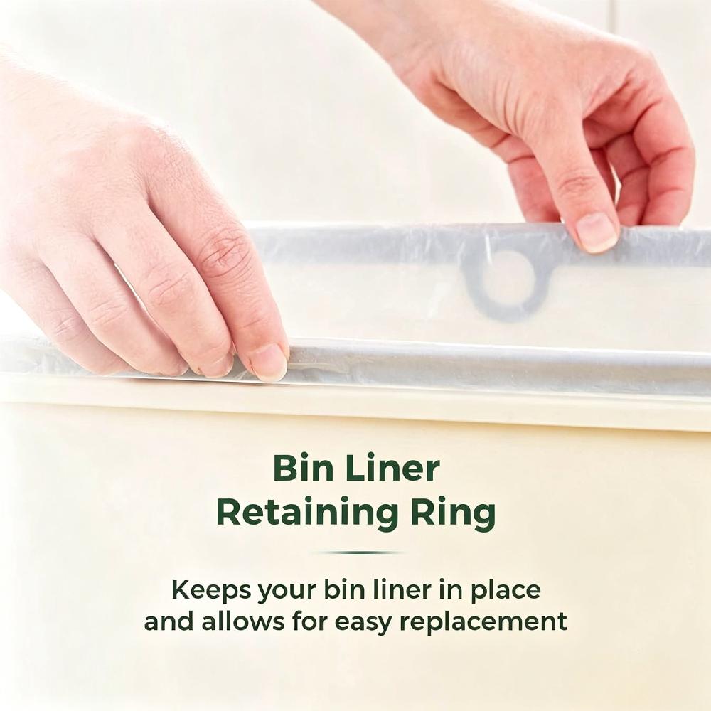 50L Battery-Operated Sensor Bin with Retainer Ring (not include batteries) [Plus A Free Gift]