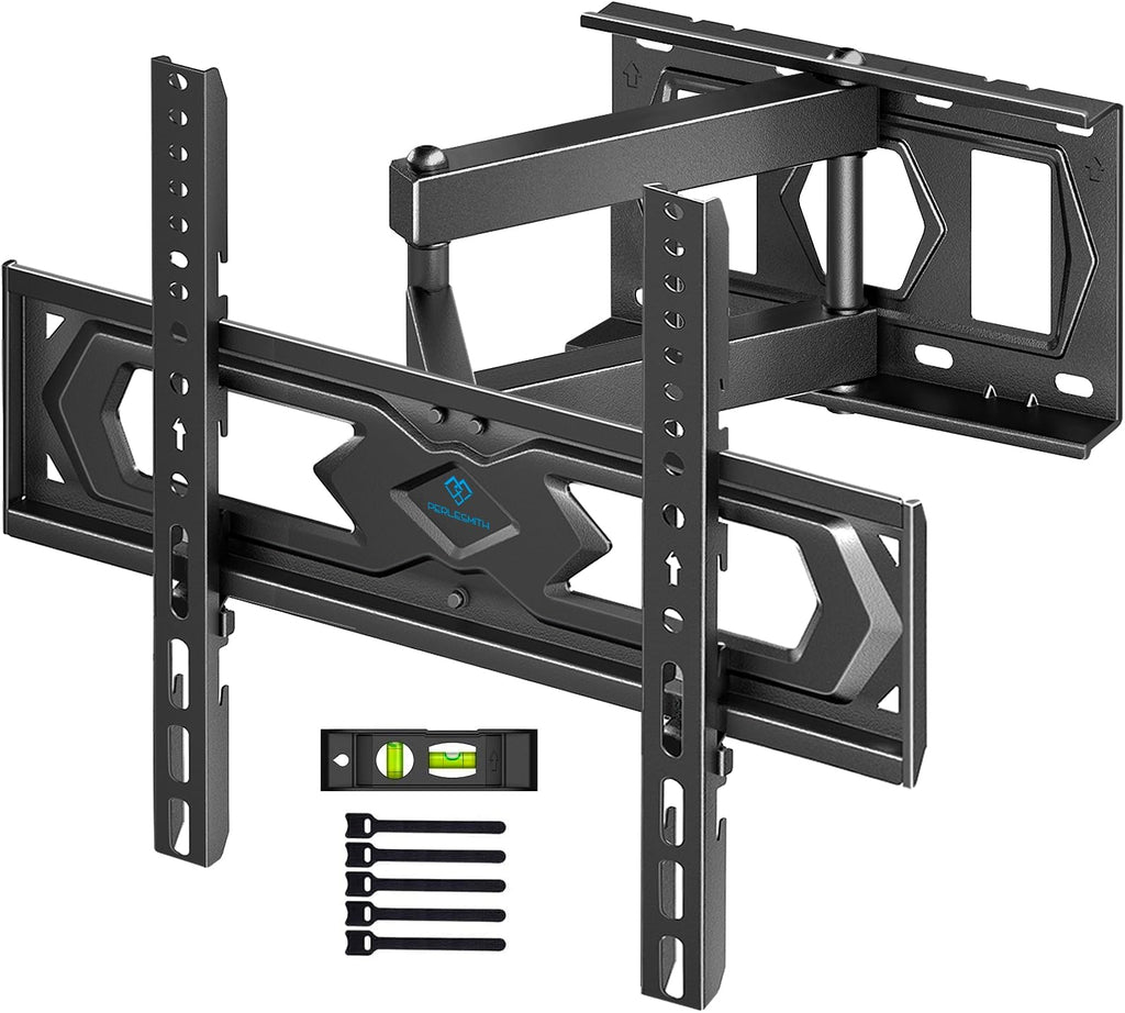 VEN-PERLESMITH TV Wall Bracket, Swivel Tilt Wall Mount for 26-70 Inch Flat & Curved TVs up to 45kg, Max. VESA 400x400mm
