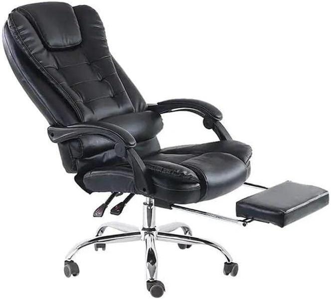 【NS】Ergonomic Executive Office Chair - Adjustable Height, Swivel, Recliner, Heavy Duty, Black