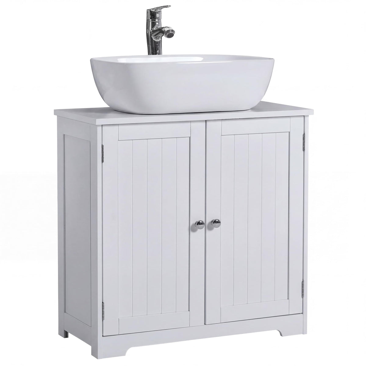 Bath Vida Priano Freestanding 2 Door Under Sink Cabinet, Grey & Oak