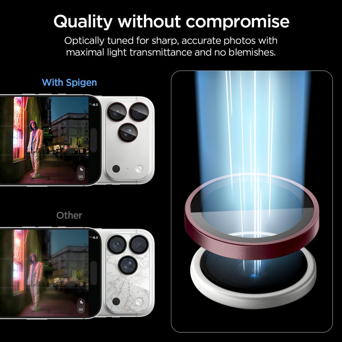 VEN-Spigen Optik Pro [2P] Camera Lens Protector for iPhone 18 Pro Max/ 18 Pro
