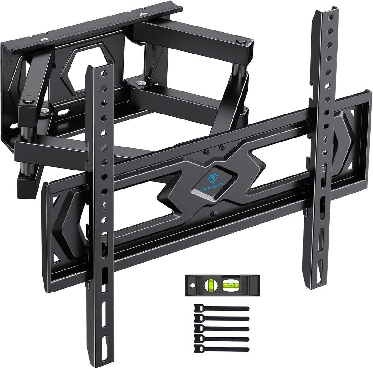 VEN-PERLESMITH TV Wall Bracket, Swivel Tilt Wall Mount for 26-70 Inch Flat & Curved TVs up to 45kg, Max. VESA 400x400mm