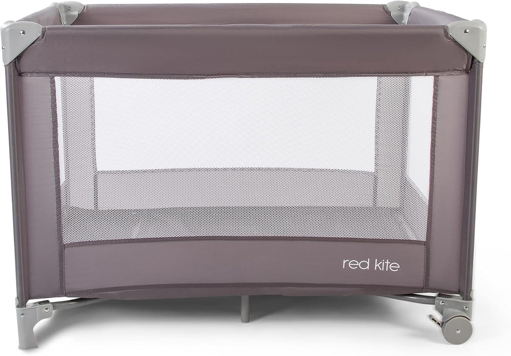 Red Kite Sleeptight Travel Cot - Grey