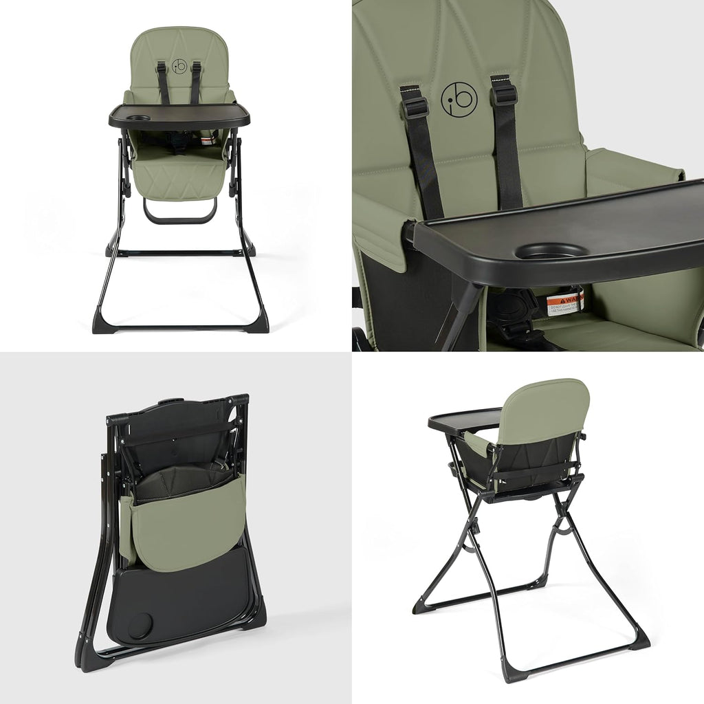 Ickle Bubba Flip Magic Fold Highchair (Sage Green)
