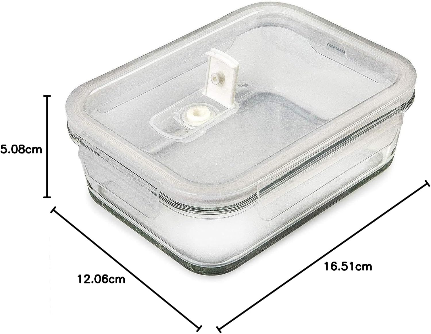 5-Pack Food Prep & Storage Glass Containers with Lids Airtight Meal Prep Reusable 880ml Microwave Oven Dishwasher Safe Freezer Safe