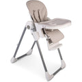 【NS】Feed Me Lolo Luxury Six Height Adjustable Hi-Lo Highchair, Soft Grey/White