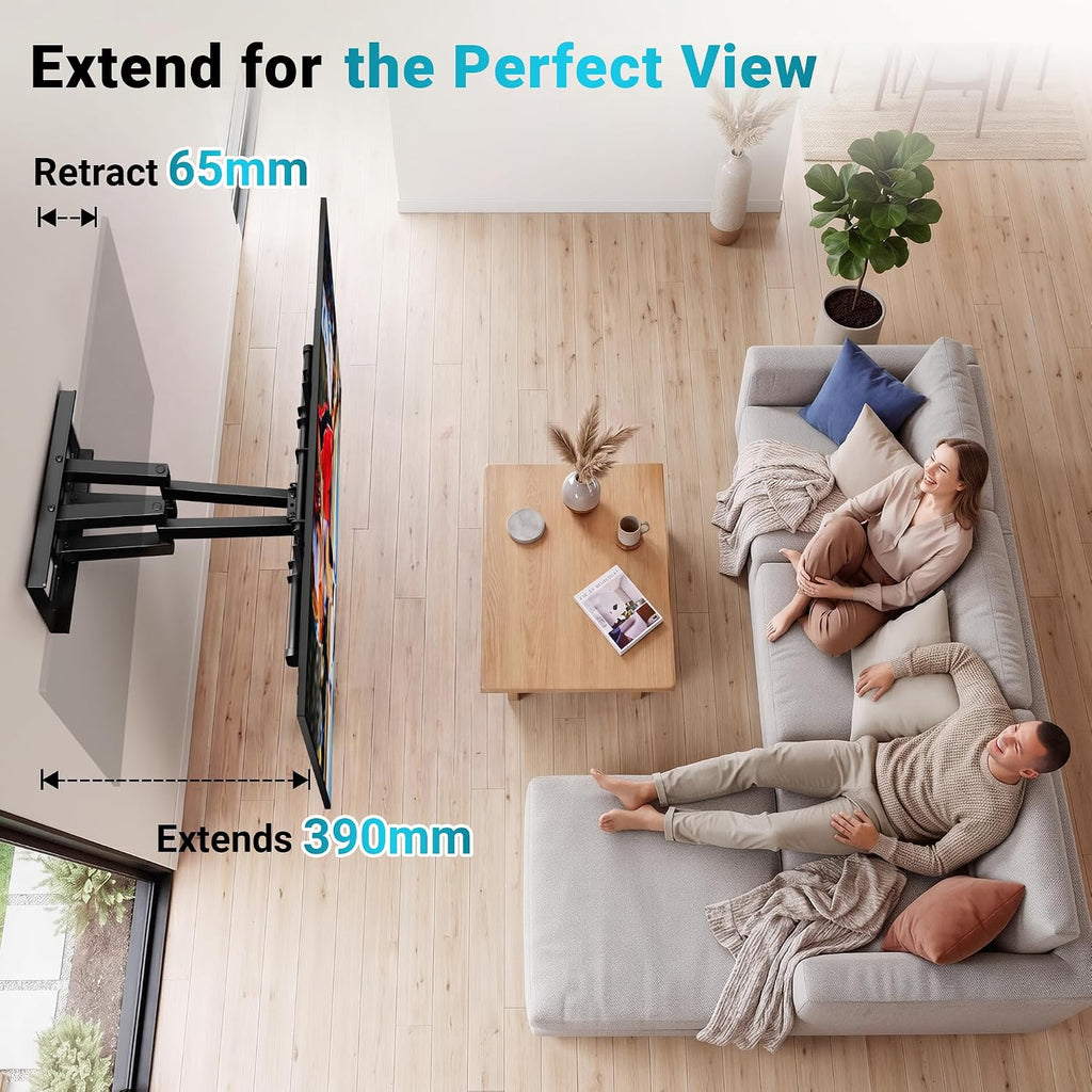 VEN-BONTEC TV Wall Bracket for 32-85 Inch TVs, Full Motion TV Wall Mount, 60 kg