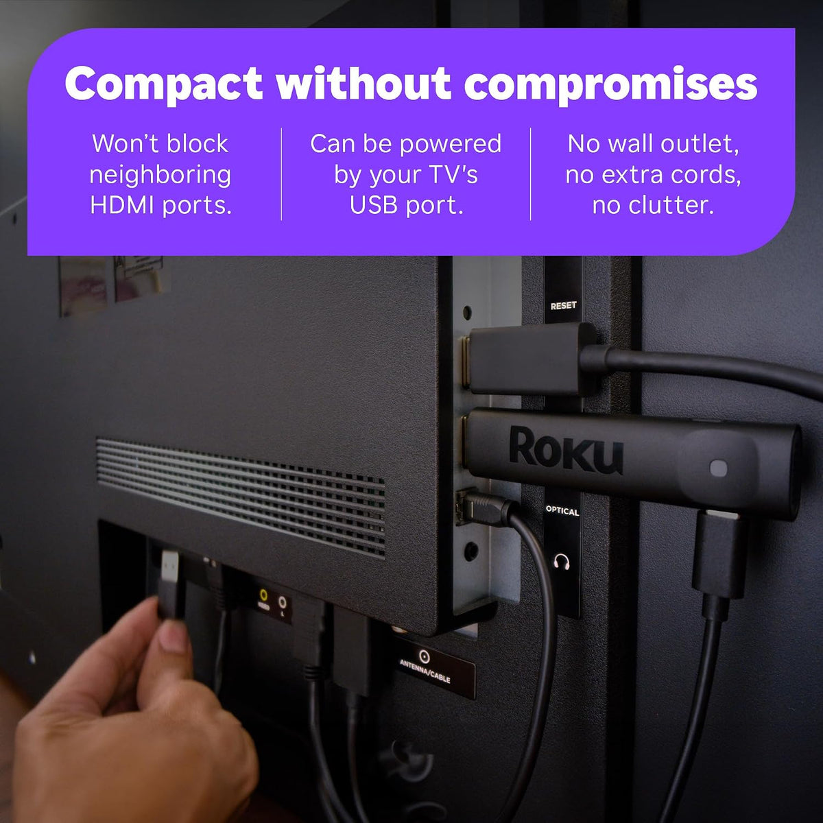 VEN-Roku® Streaming Stick™ 2025 – HD Roku Streaming Device for TV with Voice Remote – Free and Live TV