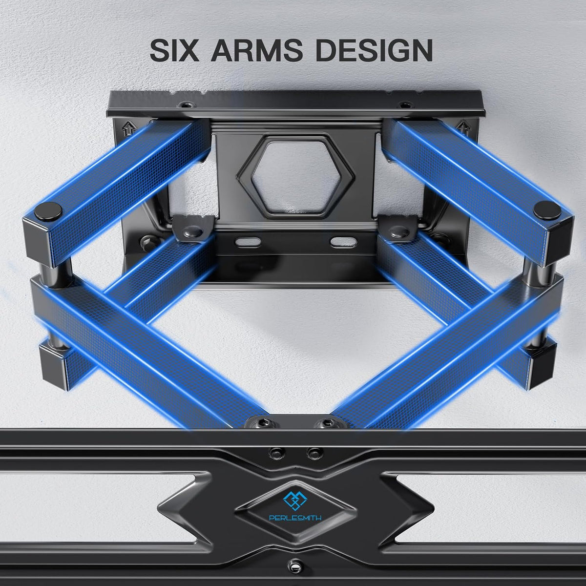 VEN-PERLESMITH TV Wall Bracket, Swivel Tilt Wall Mount for 26-70 Inch Flat & Curved TVs up to 45kg, Max. VESA 400x400mm