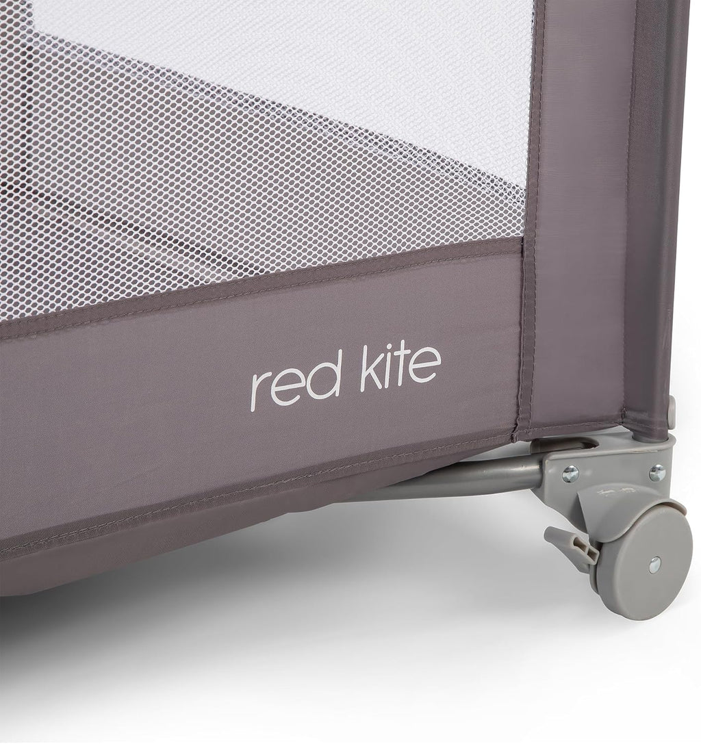 Red Kite Sleeptight Travel Cot - Grey