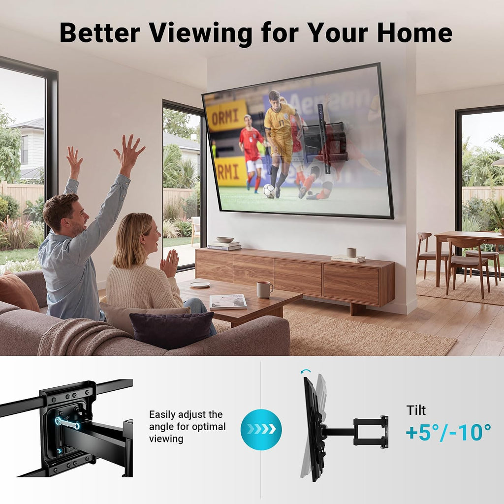 VEN-BONTEC TV Wall Bracket for 32-85 Inch TVs, Full Motion TV Wall Mount, 60 kg