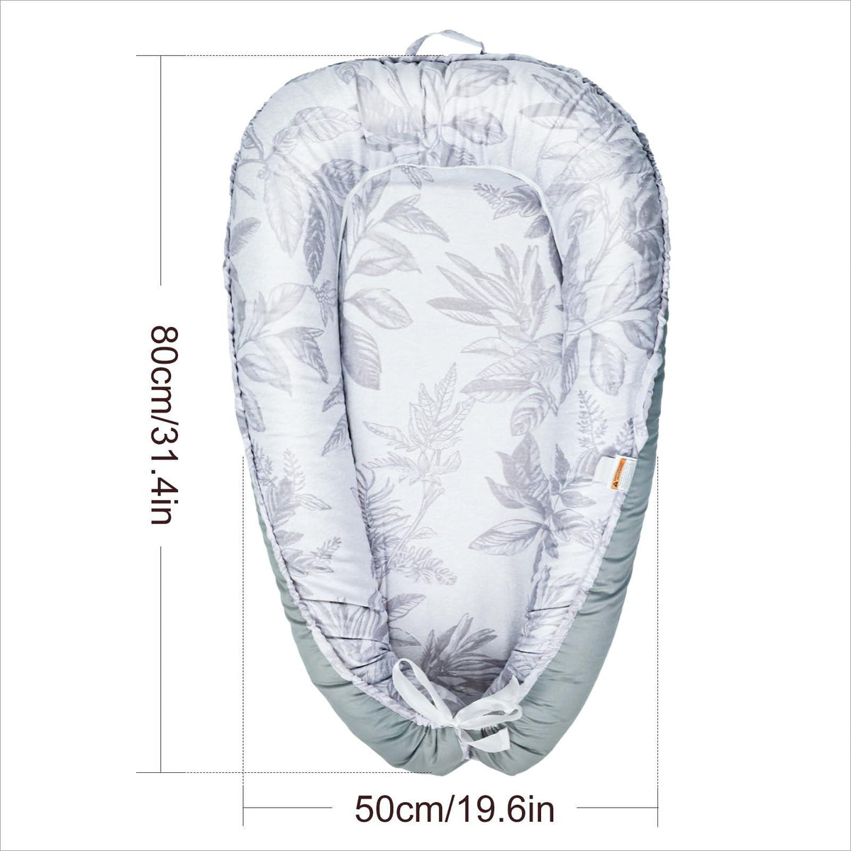 Newborn Baby Nest Sleeper, Portable Co-Sleeping Nest for 0-12 Months, Adjustable Baby Lounger with Breathable Cotton Cover, Lightweight Travel Baby Bed, Ideal Baby Gift [Plus A Free Gift]