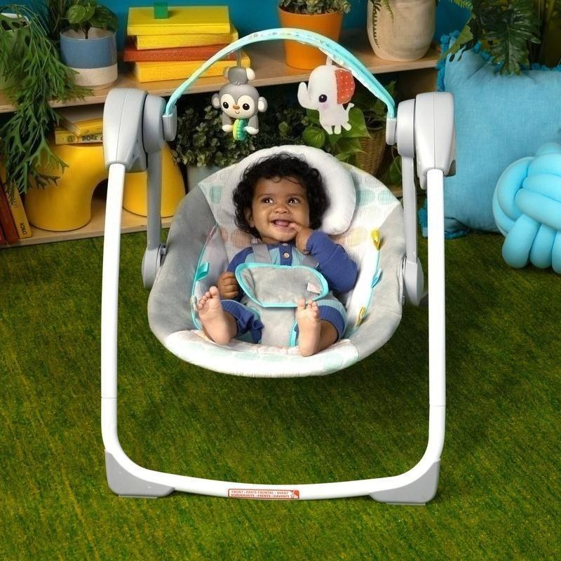 Automatic Baby Swing - Portable & Compact with Soothing Music for Newborns and Infants [Plus A Free Gift]