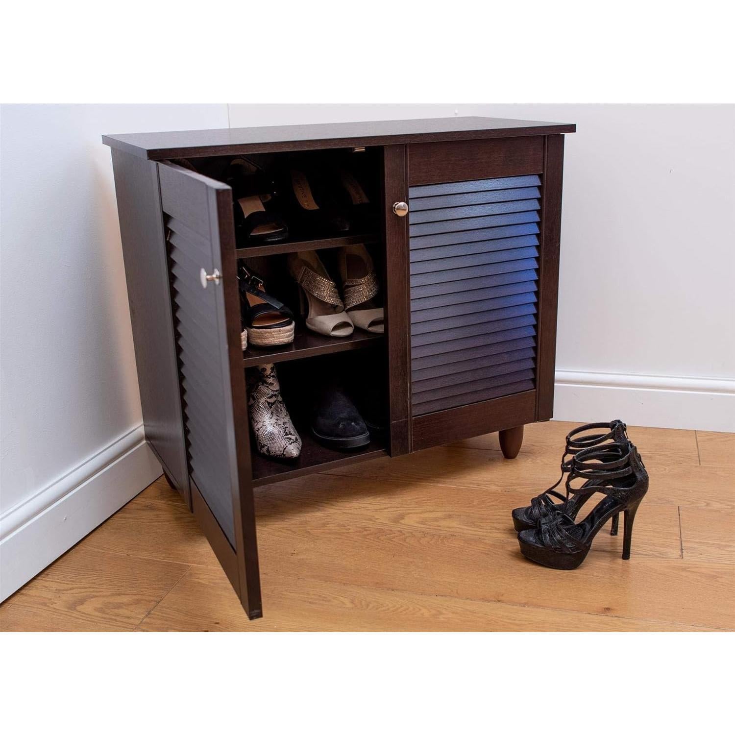 Foldable Shoe Storage Cabinet, Contemporary Shoe Organizer with Space-Saving Shelves, Durable High-Grade Material, Easy Assembly, Ideal for Hallway, Bedroom, Closet