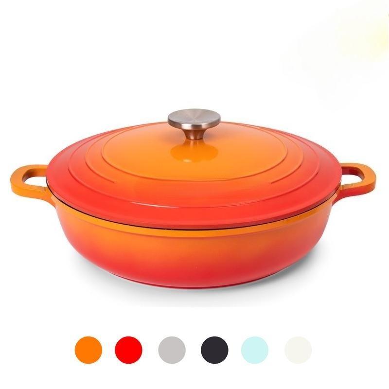 Aluminium Non Stick Casserole Dish with LidOven Proof Dutch Oven, Induction Safe Stockpot, Heat Resistant Cookware for Home Kitchen