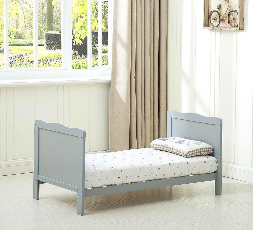 direct Direct Detachable Wooden Baby & Toddler Bed 126x66 cm Non-Toxic Eco Paint Rounded Safety Edges Space-Saving Design Sturdy Structure for Nursery Kids' Room