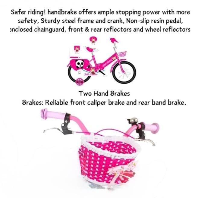 【NS】Pink Girls Bike, Bicycle, 12" 14" 16" 18" 20", Cycling, Girls Cycle, Road Bike, Child Road Bike, Adjustable Bike, Raleigh, BMX, Tourer, 2-12 Years Old, Stabilisers, New
